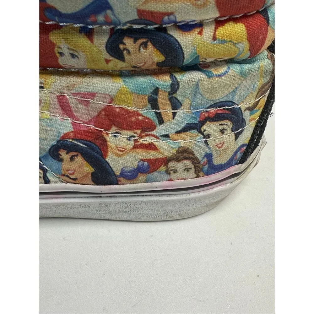 Vans SK8-Hi Women’s Disney Multi Princess Print Rare High top size 8 See Notes